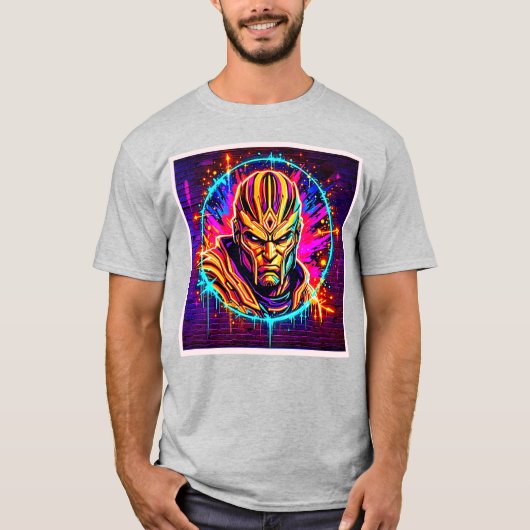 ネオン戦士パワーアート Tシャツ (正面)