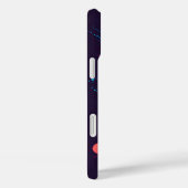 ネオン抽象幾何学スプラッシュ レトロ未来主義  Case-Mate iPhoneケース (裏面 / 右)