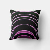 ネオン抽象芸術ブラックモロッコヒストリックゲート7 クッション (裏面)