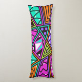 ネオン抽象芸術体枕 ボディピロー (裏面 (縦))