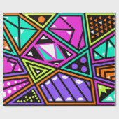 ネオン抽象芸術包装紙 ラッピングペーパー (フラット)