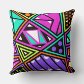 ネオン抽象芸術枕 クッション (裏面)