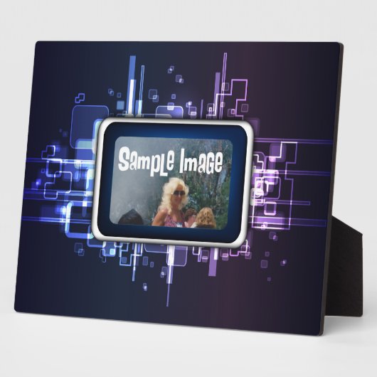 ネオン抽象芸術画板 フォトプラーク (側面)