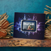 ネオン抽象芸術画板 フォトプラーク (側面)