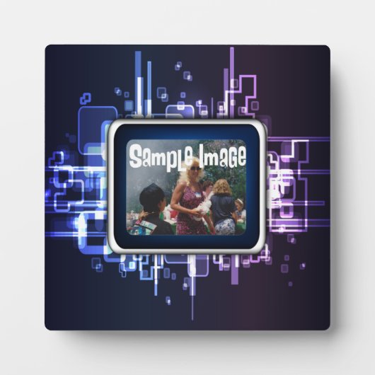 ネオン抽象芸術画板 フォトプラーク (正面)