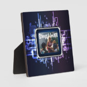 ネオン抽象芸術画板 フォトプラーク (正面)