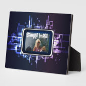 ネオン抽象芸術画板 フォトプラーク (側面)