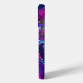 ネオン抽象芸術 - クロマティックウェーブ Case-Mate iPhoneケース (裏面 / 左)