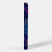 ネオン抽象芸術 - クロマティックウェーブ Case-Mate iPhoneケース (裏面 / 右)