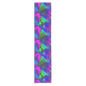 ネオン抽象芸術。 ショートテーブルランナー (正面)