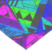 ネオン抽象芸術。 ショートテーブルランナー (コーナー)