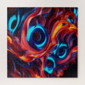 ネオン抽象芸術 ジグソーパズル (横)