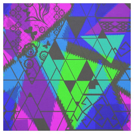 ネオン抽象芸術。 ファブリック (見本)