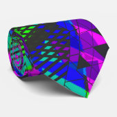 ネオン抽象芸術、明るく、幾何学的。 ネクタイ (ロール)