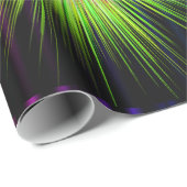 ネオン数々のカラースターバスト絵を描（ばちゃばちゃ）跳ねる大 ラッピングペーパー (ロールコーナー)