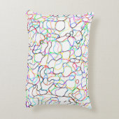 ネオン数々のカラー曲線パターン – カッコいい アクセントクッション (裏面(縦))