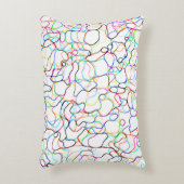 ネオン数々のカラー曲線パターン – カッコいい アクセントクッション (正面(垂直))