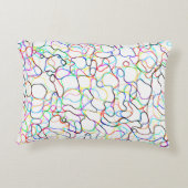 ネオン数々のカラー曲線パターン – カッコいい アクセントクッション (裏面)