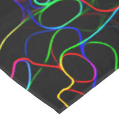 ネオン数々のカラー曲線パターン – カッコいい テーブルクロス (アングル)