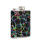 ネオン数々のカラー曲線パターン – カッコいい フラスク (右)