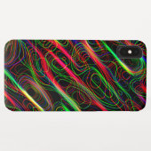 ネオン数々のカラー曲線パターン – カッコいい Case-Mate iPhoneケース (裏面(横))