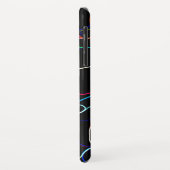 ネオン数々のカラー曲線パターン – カッコいい Case-Mate iPhoneケース (裏面/左)