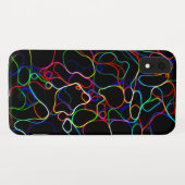 ネオン数々のカラー曲線パターン – カッコいい Case-Mate iPhoneケース (裏面(横))