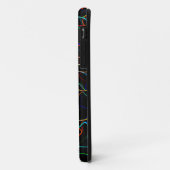 ネオン数々のカラー曲線パターン – カッコいい Case-Mate iPhoneケース (裏面/左)