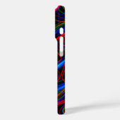 ネオン数々のカラー曲線 – カッコいい Case-Mate iPhoneケース (裏面 / 左)