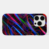 ネオン数々のカラー曲線 – カッコいい Case-Mate iPhoneケース (裏面 (横))