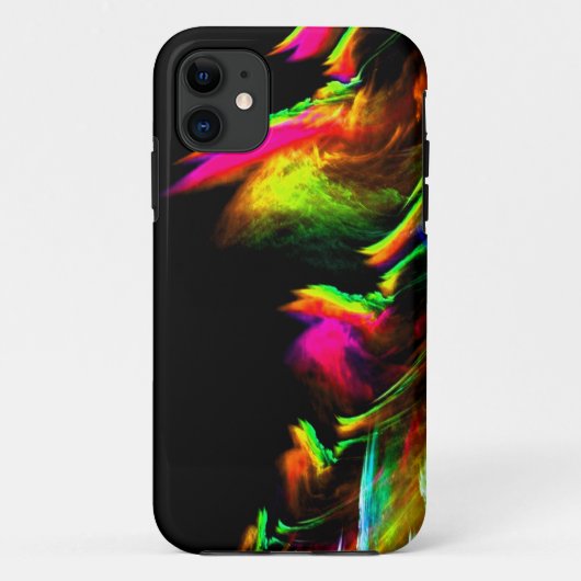 ネオン数々のファイアカラーユニーク抽象芸術 Case-Mate iPhoneケース (裏面)