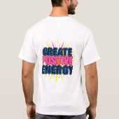 ネオン日が差すことTシャツで喜びを広げる Tシャツ (裏面)