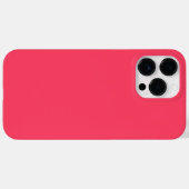 ネオン明るい赤紫色最高のは無地のピンク色の一種 Case-Mate iPhoneケース (裏面 (横))