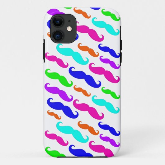 ネオン明るく多彩な髭のiphone 5の箱 Case-Mate iPhoneケース (裏面)