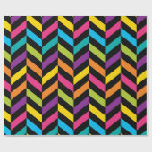 ネオン明るく粋なファッションの多彩なデザイン1 ラッピングペーパー (フラット)