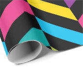 ネオン明るく粋なファッションの多彩なデザイン1 ラッピングペーパー (ロールコーナー)