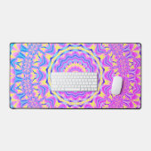 ネオン曼荼羅 デスクマット (キーボード&マウス)