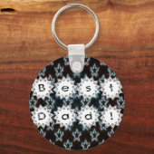 ネオン最高のスターズ付きパパ キーホルダー (正面)