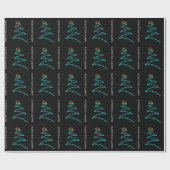 ネオン木の休日 ラッピングペーパー (フラット)