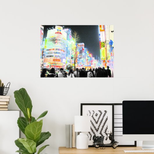 ネオン東京 ポスター (ホームオフィス)