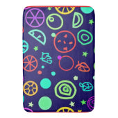 ネオン果実の模様の色 バスマット (正面縦)