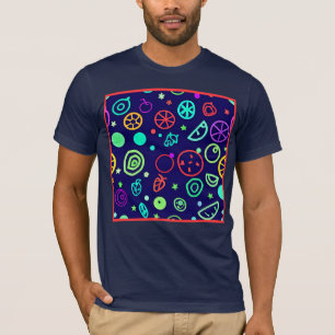 ネオン果実の模様の色 Tシャツ