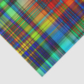 ネオン格子縞 薄葉紙 (詳細)