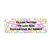 ネオン楕円 ラベル (正面)