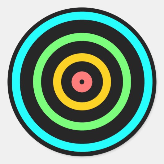 ネオン標的 ラウンドシール (正面)