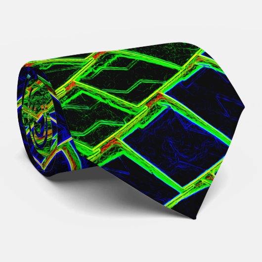ネオン模様 ネクタイ (ロール)