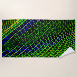 ネオン模様 ビーチタオル