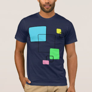 ネオン正方形 Tシャツ