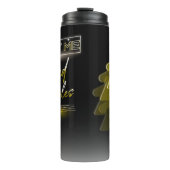 ネオン気化波簡易イエローボードゲームギーク タンブラー (正面)