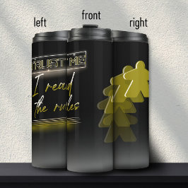 ネオン気化波簡易イエローボードゲームギーク タンブラー